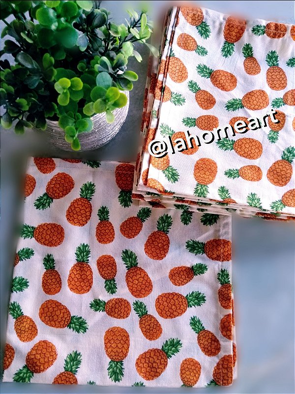 GUARDANAPO DE TECIDO ABACAXI