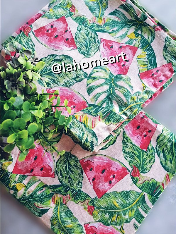 GUARDANAPO DE TECIDO MELANCIA TROPICAL