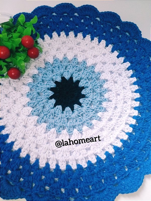 Sousplat de Crochê - Olho Grego