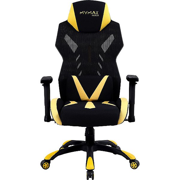 Cadeira Gamer MX13 Giratoria Preto/Amarelo MYMAX