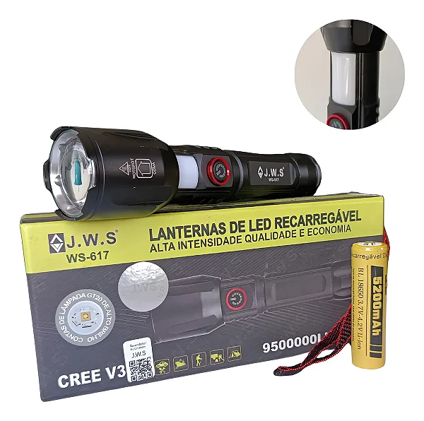 Lanterna Tática Led Laser V3 2.0 Qualidade Premium