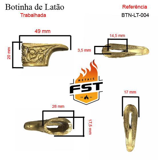 1 Pcs Guarda Em Latão botinha trabalhada para espada espada adaga ! escovado !