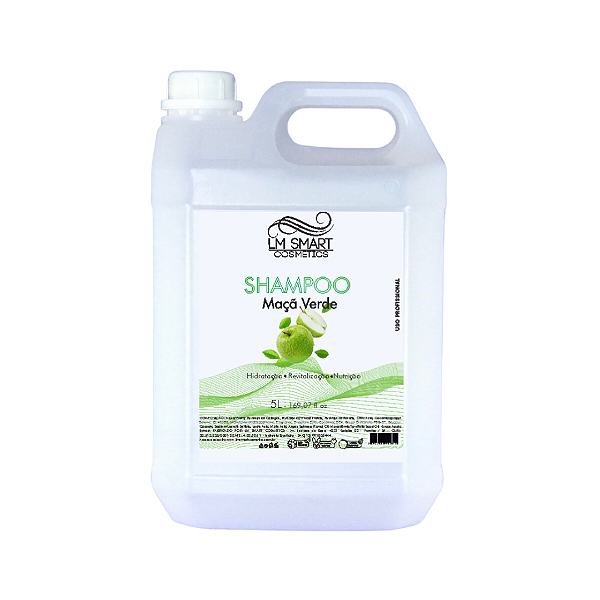 Shampoo 5L Maça Verde - Linha Lavatório | LM Smart Cosmetics
