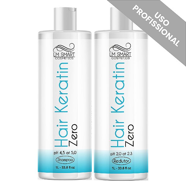 Kit Progressiva Sem Formol Shampoo + Alisante - Hair Keratin Zero | LM Smart Cosmetics