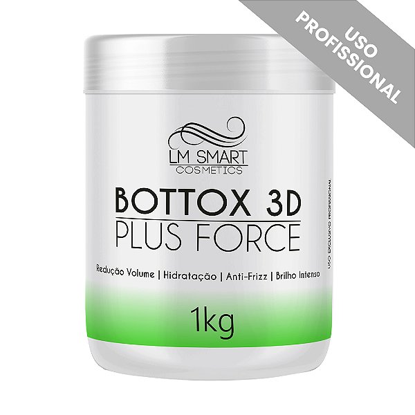 Bottox Plus Force Profissional 1Kg - Bottox 3D | LM Smart Cosmetics