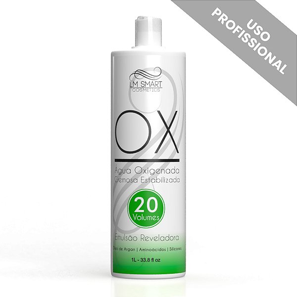 Água Oxigenada Estabilizada 900ml - OX 20vl | LM Smart Cosmetics