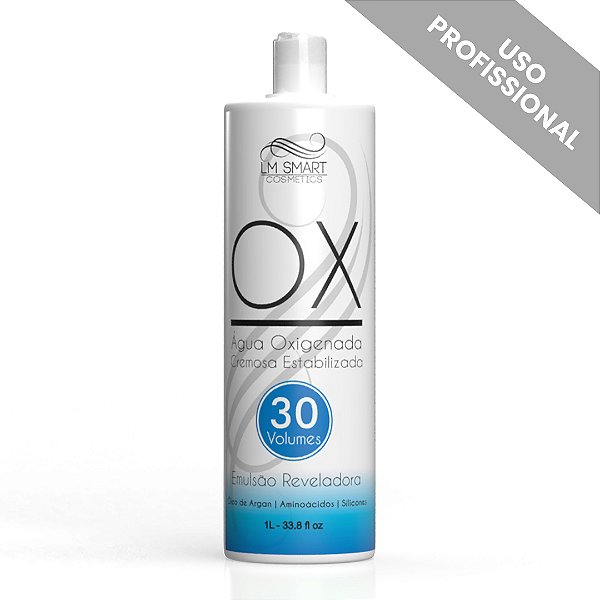 Água Oxigenada Estabilizada 900ml - OX 30vl | LM Smart Cosmetics