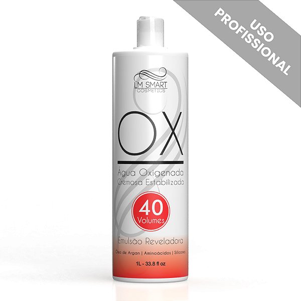 Água Oxigenada Estabilizada 900ml - OX 40vl | LM Smart Cosmetics