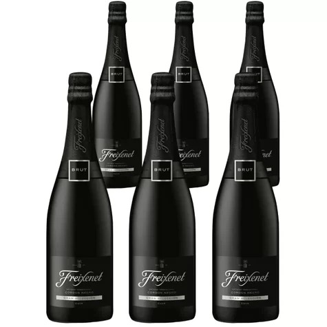 Kit 6 Garrafas Espumante Freixenet Córdon Negro Brut 750 mL