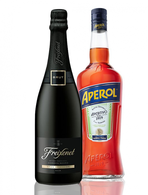 Kit  Aperol 750 ml + 1 Freixenet Cordon Negro Brut 750 ml