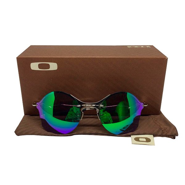 Oculos Oakley Tailend prata lente verde
