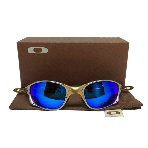 Óculos Oakley Doublexx 24K lente azul
