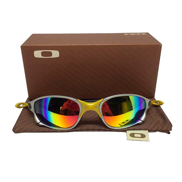 Óculos Oakley  Doublexx Tio2 24K lente arco-iris