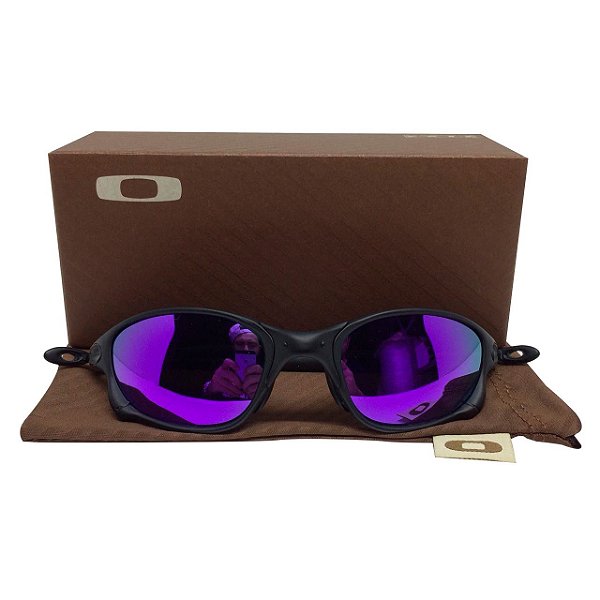 Óculos Oakley  Doublexx Black lente roxa