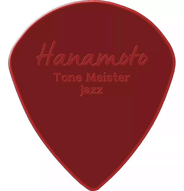 Palheta Hanamoto Tone Meister Jazz Vermelha - Pacote com 6 unidades