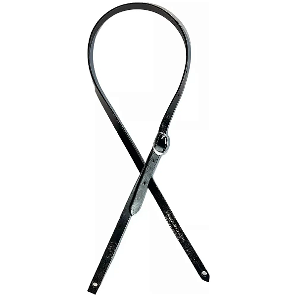 Correia Strap Guitarra Talabar Couro Longa Ultra Fina Slash Cor Preto
