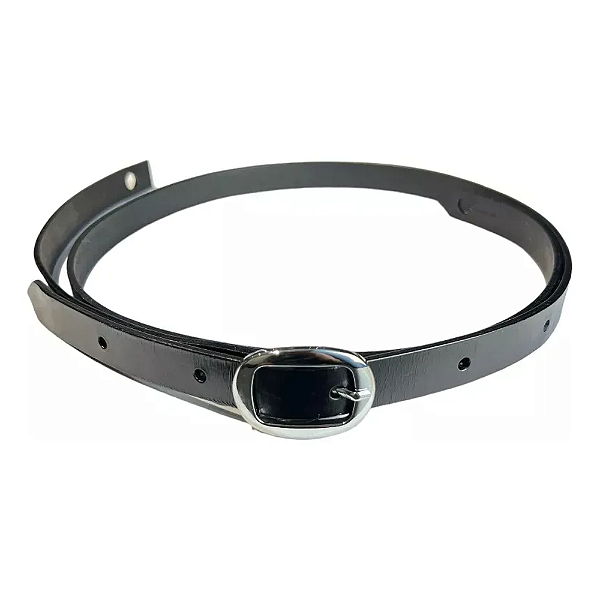 Correia Strap Guitarra Talabar Couro Longa Ultra Fina Slash Cor Preto