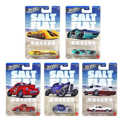 Hot Wheels Temáticos Silver Series Salt Flat Set C/ 05 Hrt81