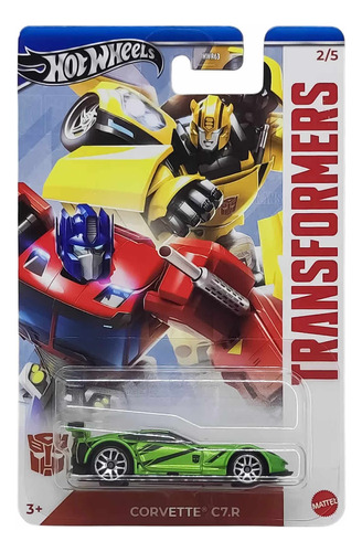 Hot Wheels Temáticos Transformers Corvette C7.r Hrv59