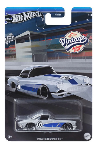 Hot Wheels Temáticos Vintage Racing 1962 Corvette Hrv06