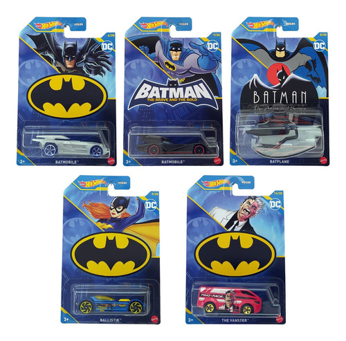 Hot Wheels Temáticos Batman 2023 2º Lote Set C/ 05 Hdg89