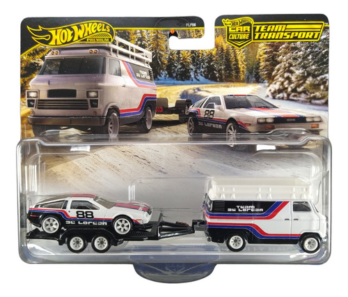 Hot Wheels Team Transport Dmc Delorean & Rally Hauler
