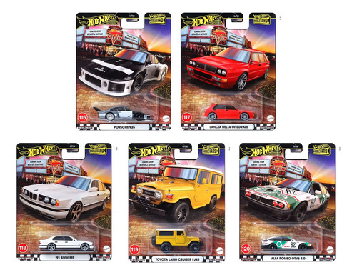 Hot Wheels Premium Boulevard 116 A 120 Set C/ 05 Gjt68