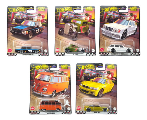 Hot Wheels Premium Boulevard 111 A 115 Set C/ 05 Gjt68