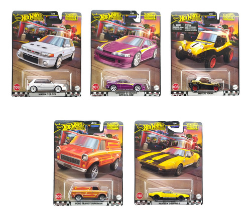 Hot Wheels Premium Boulevard 106 A 110 Set C/ 05 Gjt68