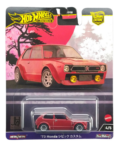Hot Wheels Premium Car Culture 73 Honda Civic Custom Hrv85
