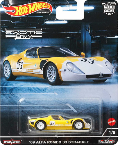 Hot Wheels Premium Car Culture Alfa Romeo 33 Stradale Hcj91