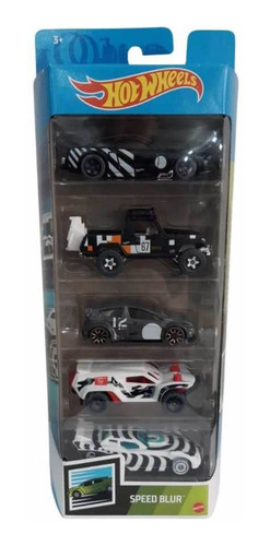 Hot Wheels Pacote C/ 05 Carrinhos Speed Blur Gtn45