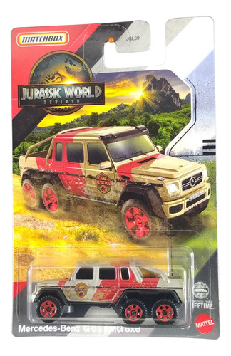 Matchbox Jurassic World Mercedes-benz G 63 Amg 6x6 Jgl02