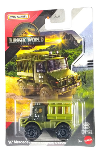 Matchbox Jurassic World 97 Mercedes-benz Unimog U1300 Jgl08