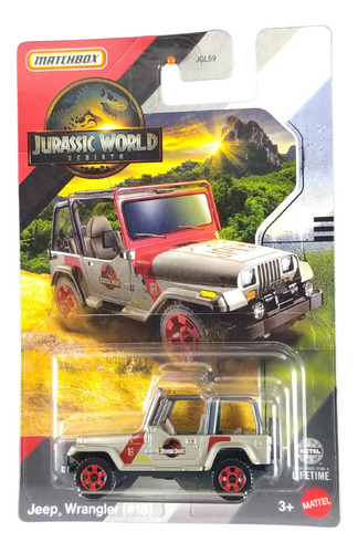 Matchbox Jurassic World Jeep Wrangler #18 Jgl00