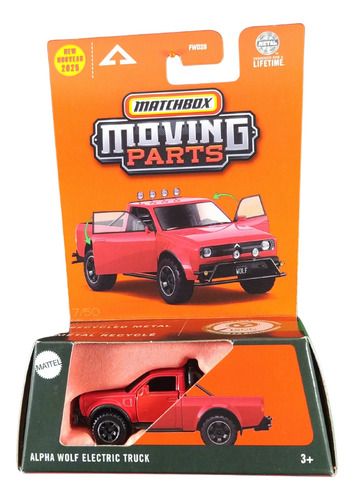 Matchbox Moving Parts Alpha Wolf Eletric Truck Jbw64