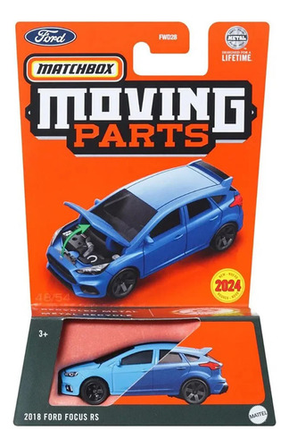 Matchbox Moving Parts 2018 Ford Focus Rs Hvm82