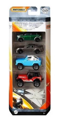 Matchbox - Pack C/ 5 - Top Gun Maverick - Grf43 - Mattel