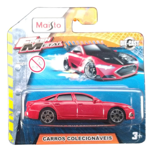 Maisto Fresh Metal 1:64 Audi A6 2019 Vermelho
