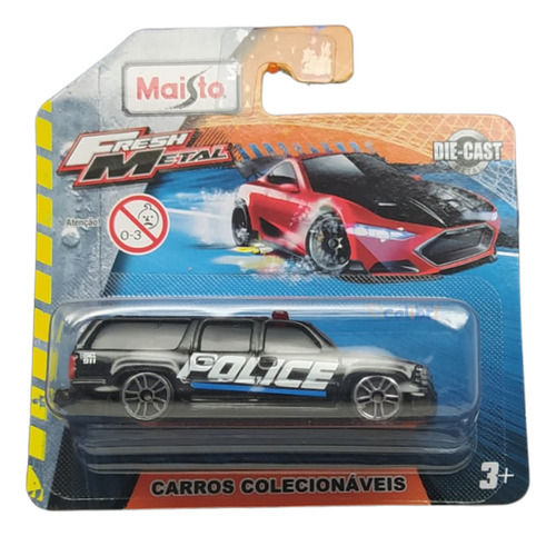 Maisto Fresh Metal 1:64 2001 Chevrolet Suburban Policia