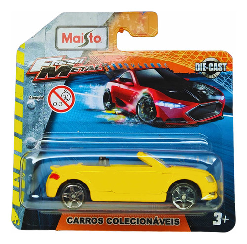 Maisto Fresh Metal 1:64 Audi Tt Roadster Amarelo