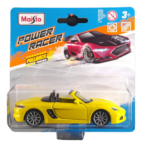 Maisto Power Racer 1:43 Porsche 718 Boxster Amarelo
