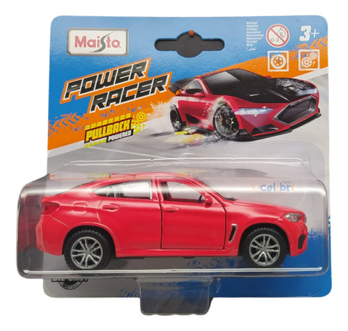 Maisto Power Racer 1:43 Bmw X6m Vermelho