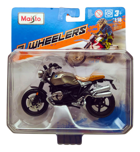 Maisto 2 Wheelers Moto 1:18 Bmw R Ninet Scrambler Cinza