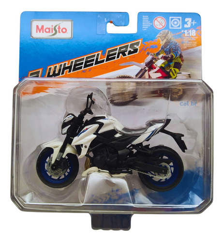 Maisto 2 Wheelers Moto 1:18 Suzuki Gsx-s750 Abs Branca