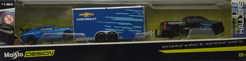 Maisto Design Team Haulers 1:64 Silverado & Camaro Ss