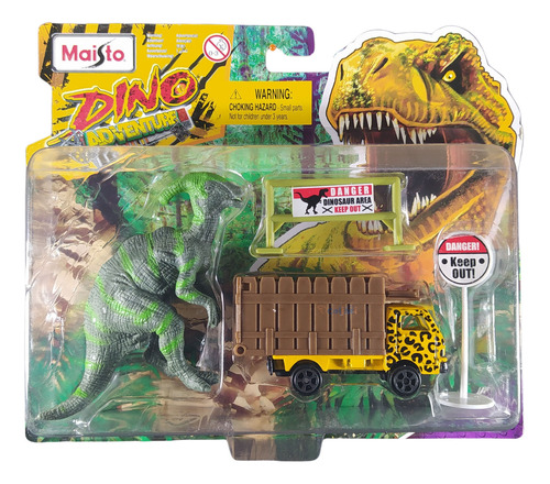 Maisto Dino Adventure Playset Caminhão Amarelo Dinossauro