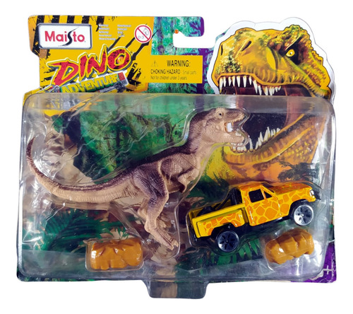 Maisto Dino Adventure Playset Caminhonete Amarela Dinossauro