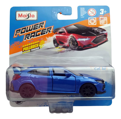 Maisto Power Racer 1:43 Honda Civic Type R Azul