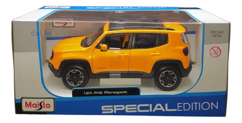 Maisto Special Edition 1:24 Jeep Renegade Laranja